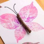 How to make leaf ombre print butterflies – Recycled Crafts – cybercraftworks