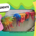 How to make art drip blobs – Recycled Crafts – cybercraftworks