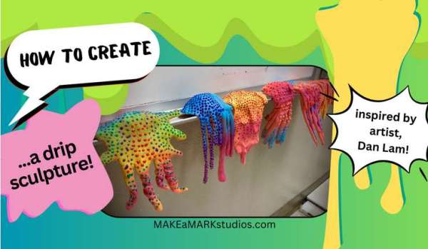 How to make art drip blobs – Recycled Crafts – cybercraftworks