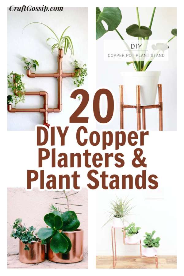 20 DIY Modern Copper Planters And Plant Stands – Home and Garden – cybercraftworks