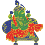 Free Machine Embroidery Pattern – Ganesha Diwali – Needle Work – cybercraftworks