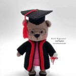 Graduation Teddy Bear – Crochet Pattern – Crochet – cybercraftworks