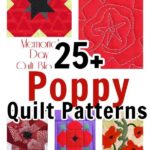 25 Poppy Quilts For Remembrance Day – Quilting – cybercraftworks