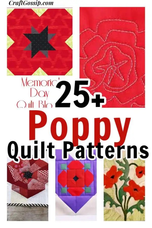 25 Poppy Quilts For Remembrance Day – Quilting – cybercraftworks