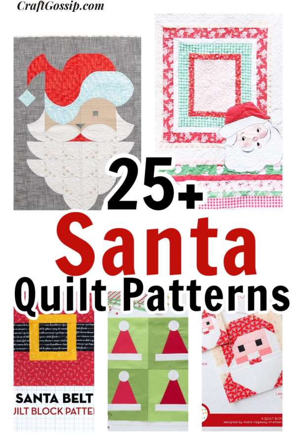 25 Santa Claus Quilts To Make For The Chirstmas Holidays – Quilting – cybercraftworks