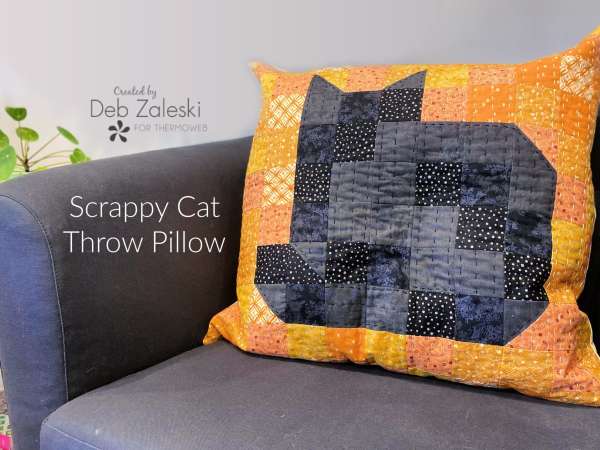 Sew a Scrappy Patchwork Black Cat Pillow – Craft Gossip – cybercraftworks