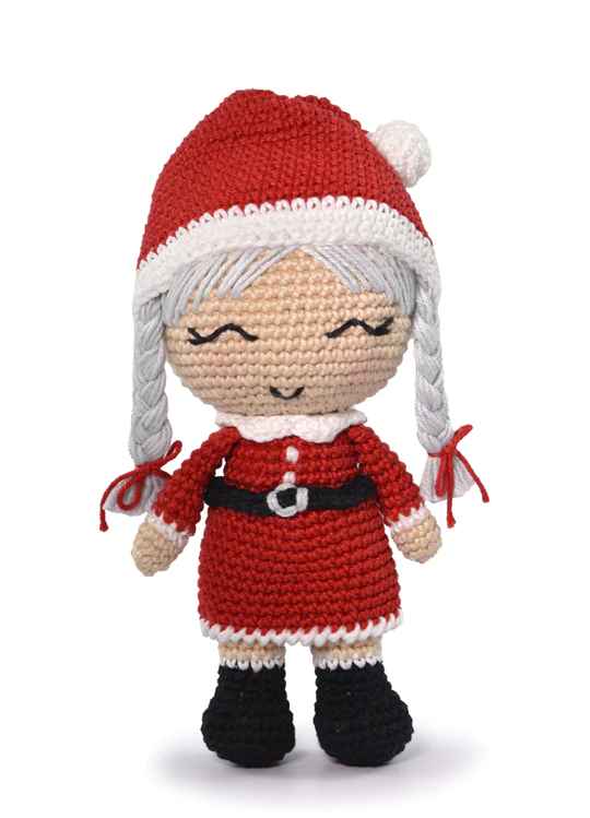 Mrs. Claus Amigurumi Kit! Perfect for Festive Crochet Fun – Crochet – cybercraftworks