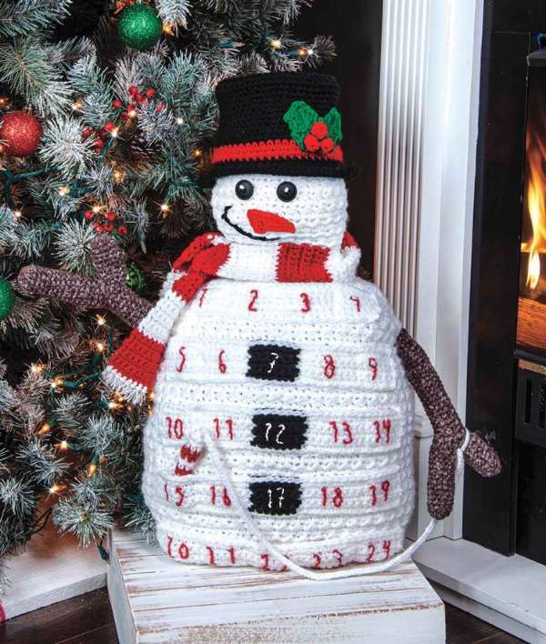 Crocheted Snowman – Free Pattern – Crochet – cybercraftworks